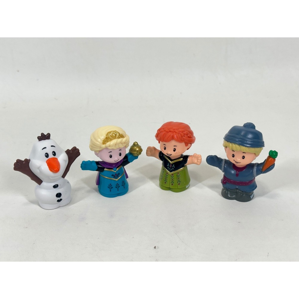 Fisher-Price Little People Disney Frozen Figure Set Elsa Anna Olaf Kristoff 4pc